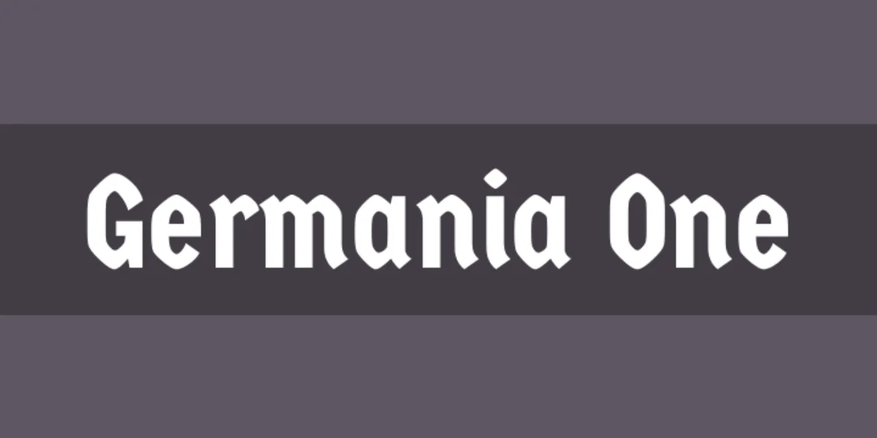 Font Sertifikat Germania One