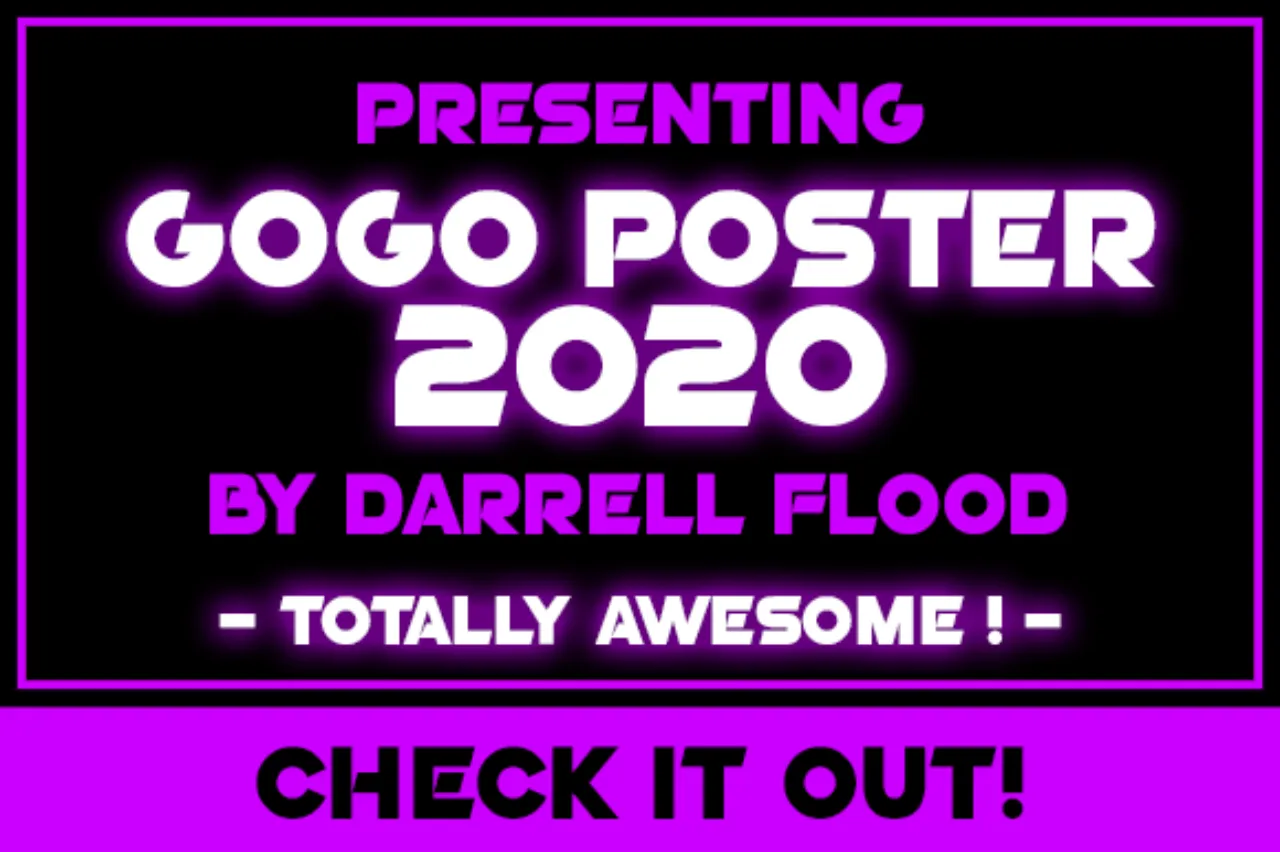 Font GoGo Poster 2020