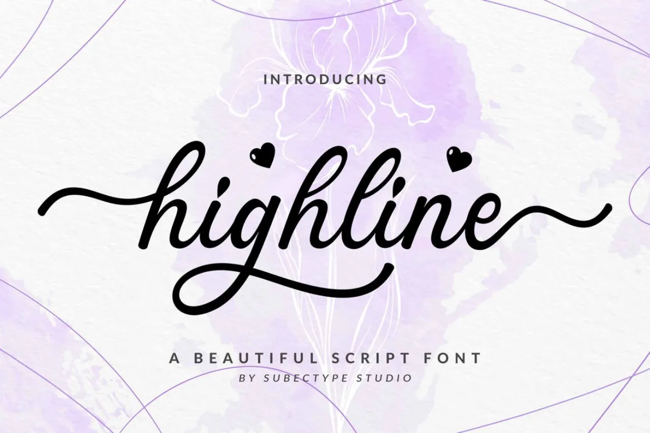 Font PowerPoint Highline