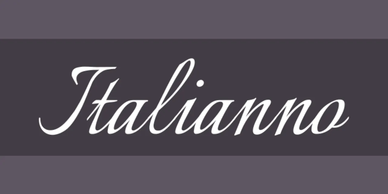 Font Italianno Cursive