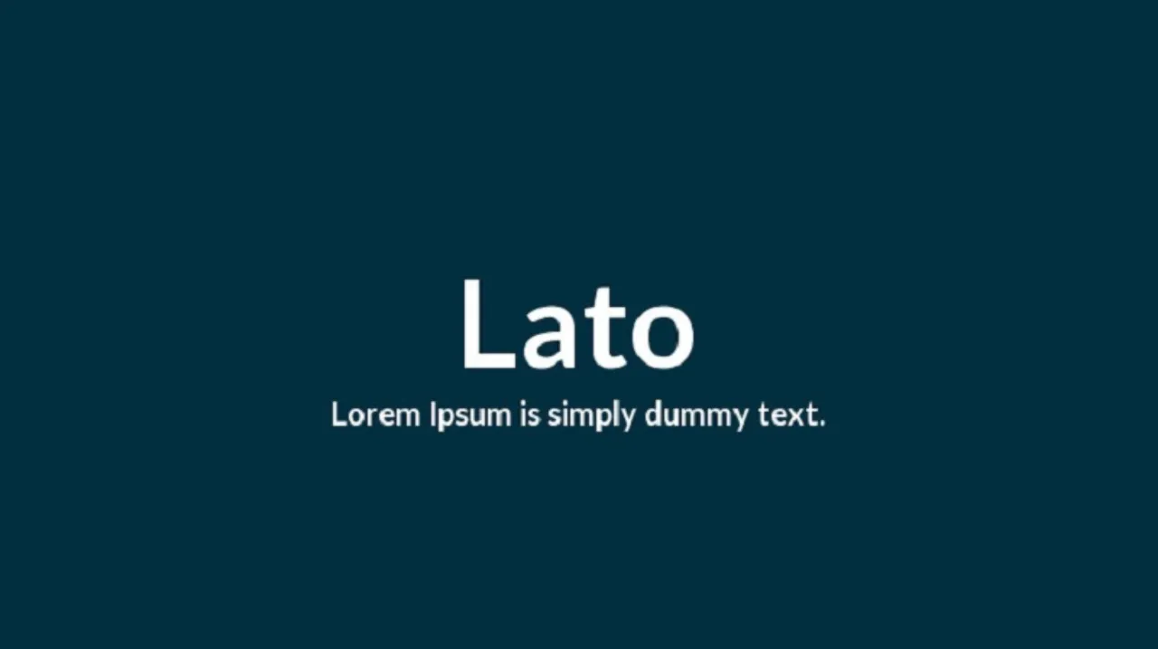 Font PowerPoint Lato