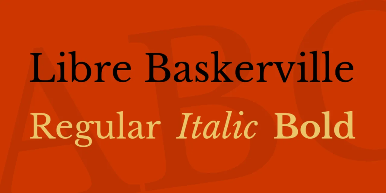 Font PowerPoint Libre Baskerville