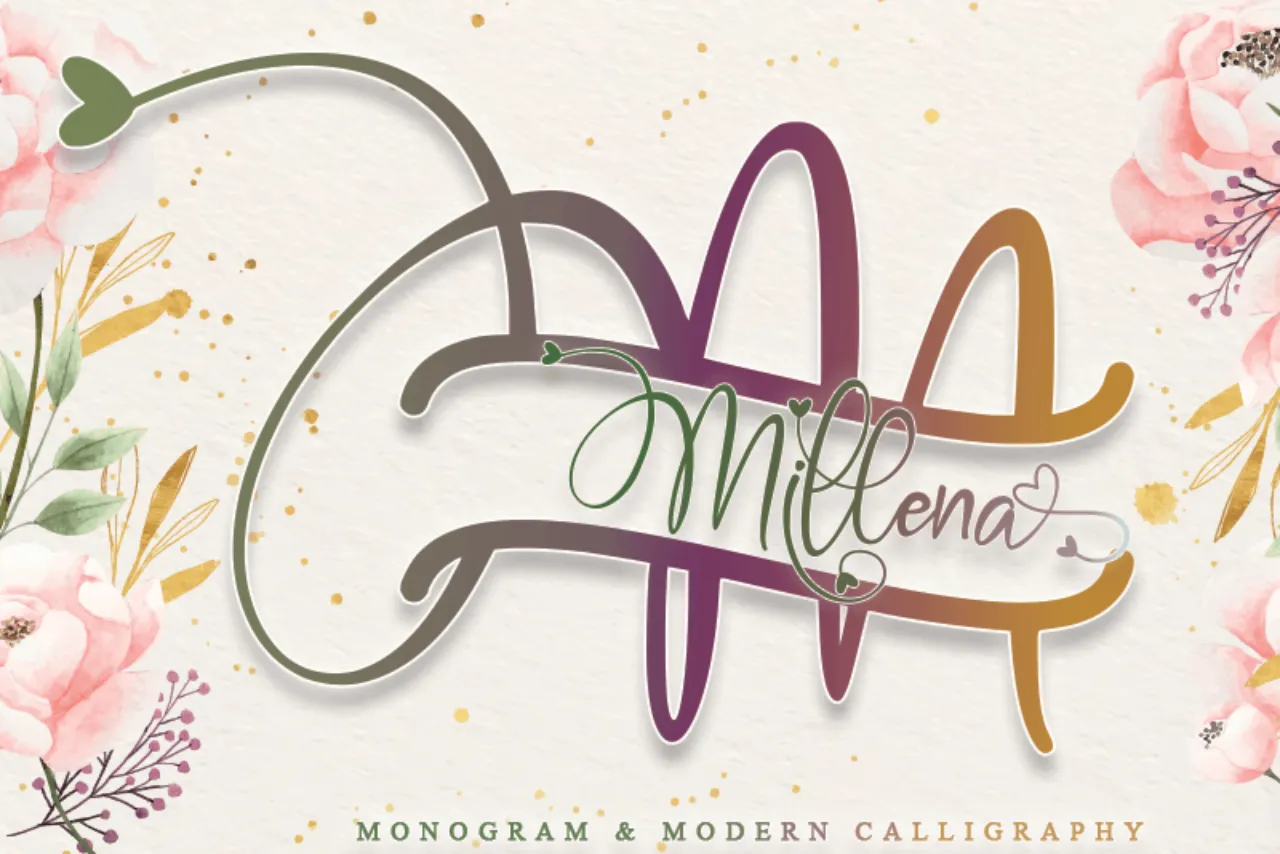 Font Millena Poster