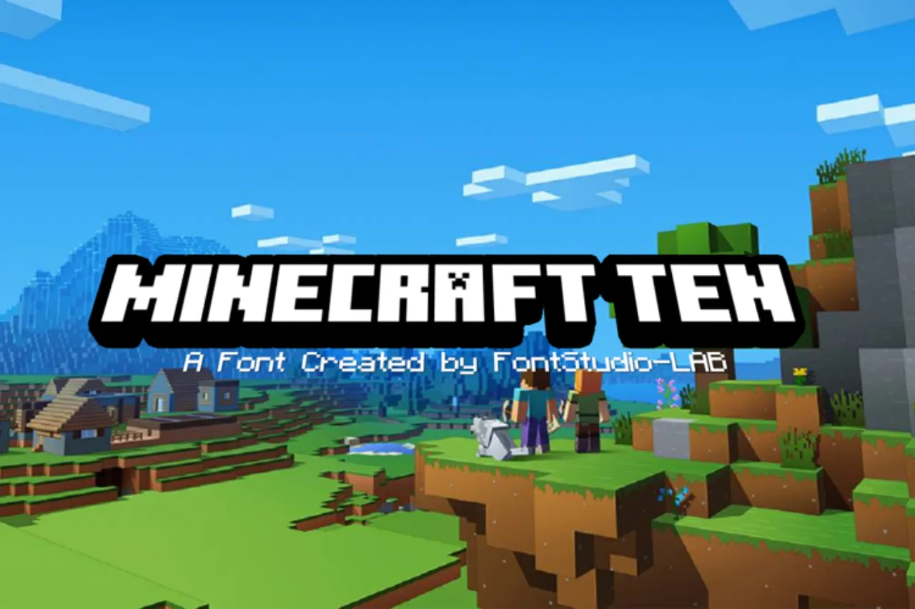 Font Logo Esport Minecraft Ten