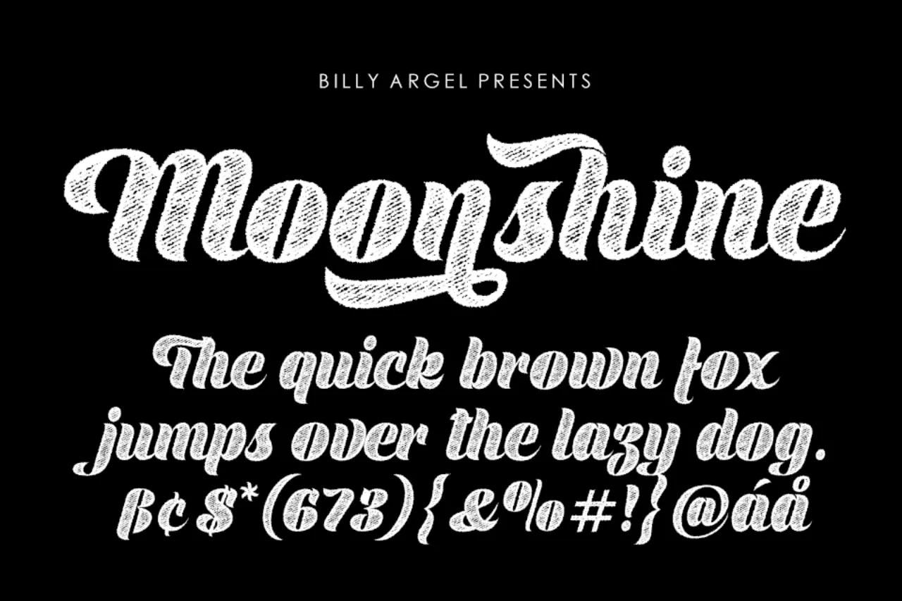 Font Moonshine Dekorative