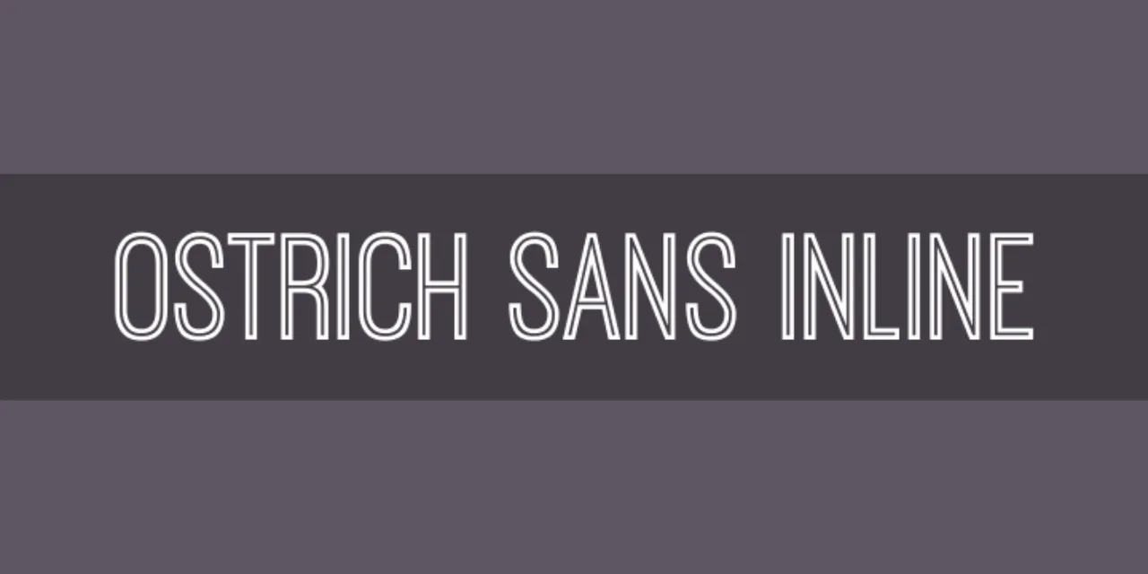 Font Ostrich Sans Inline