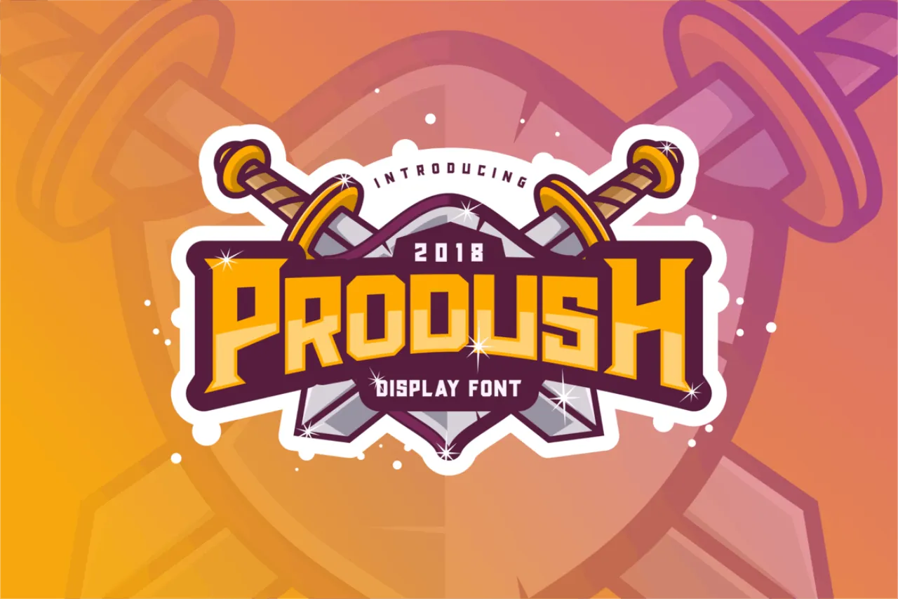 Font Logo Esport Prodush