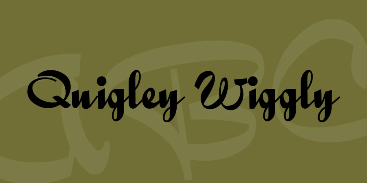 Font Sertifikat Quigley Wiggly