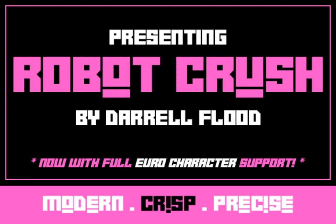 Font Logo Esport Robot Crush