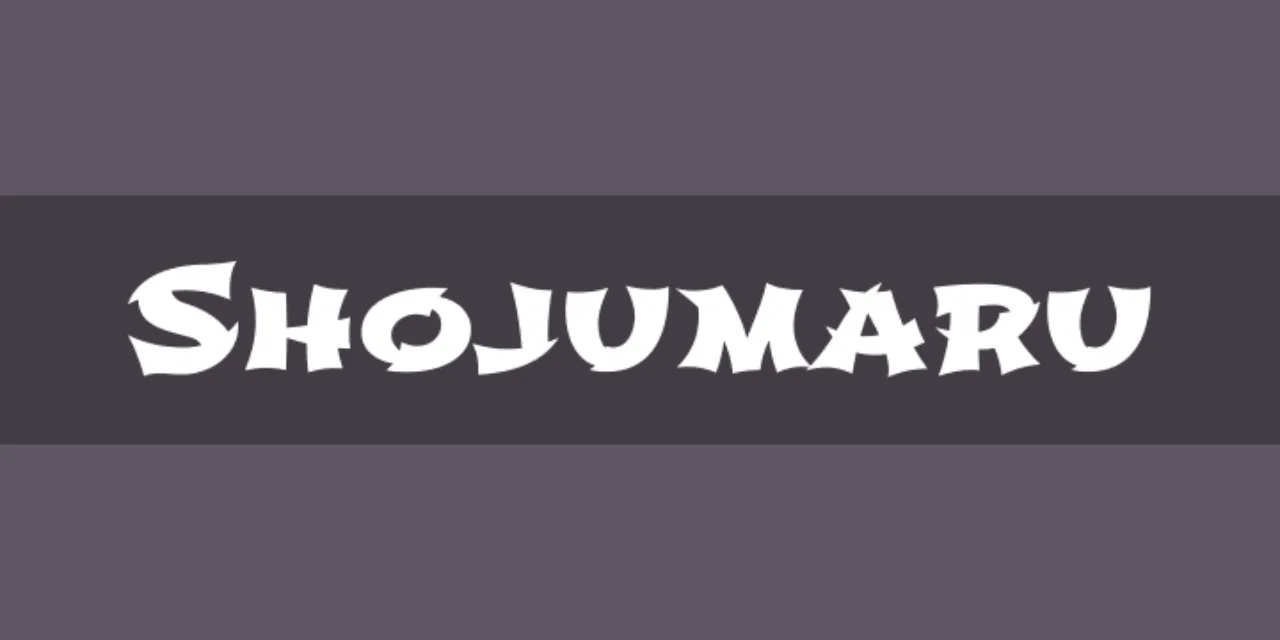 Font Shojumaru Poster