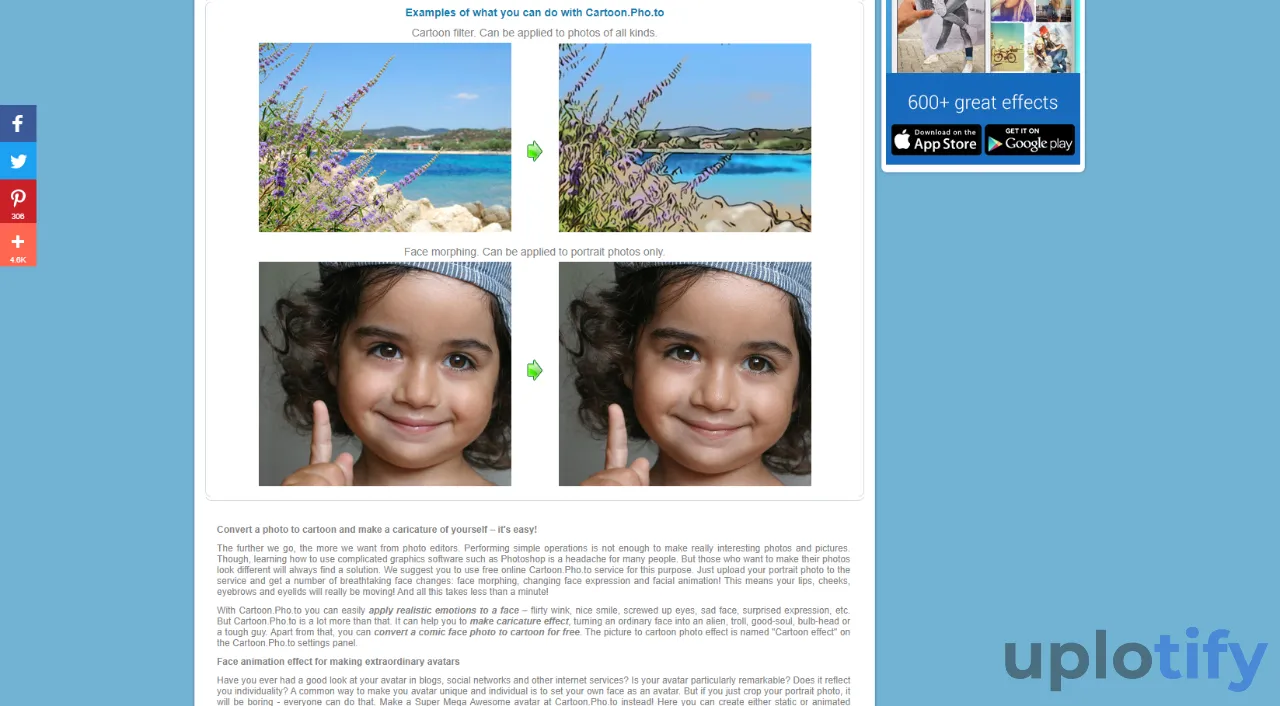 Situs Cartoon.php.to Mengubah Foto Jadi Kartun
