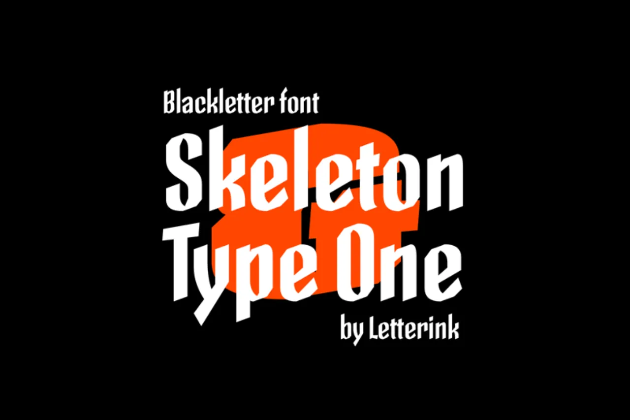 Font Skeleton Typo One