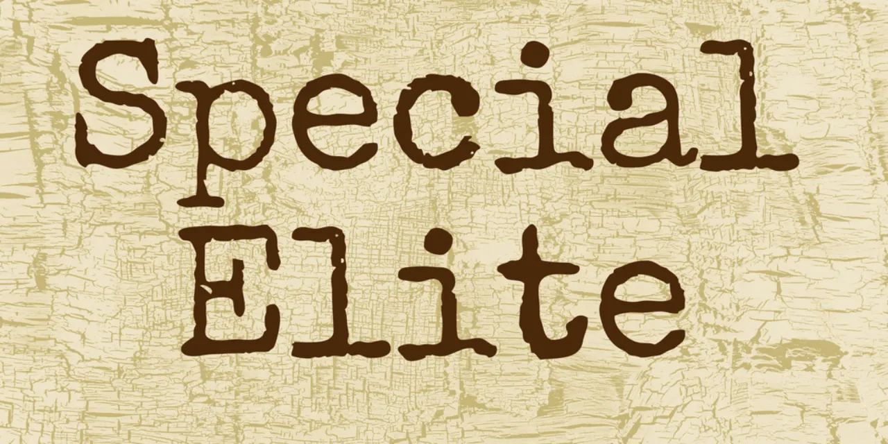 Font Mesin Ketik Special Elite