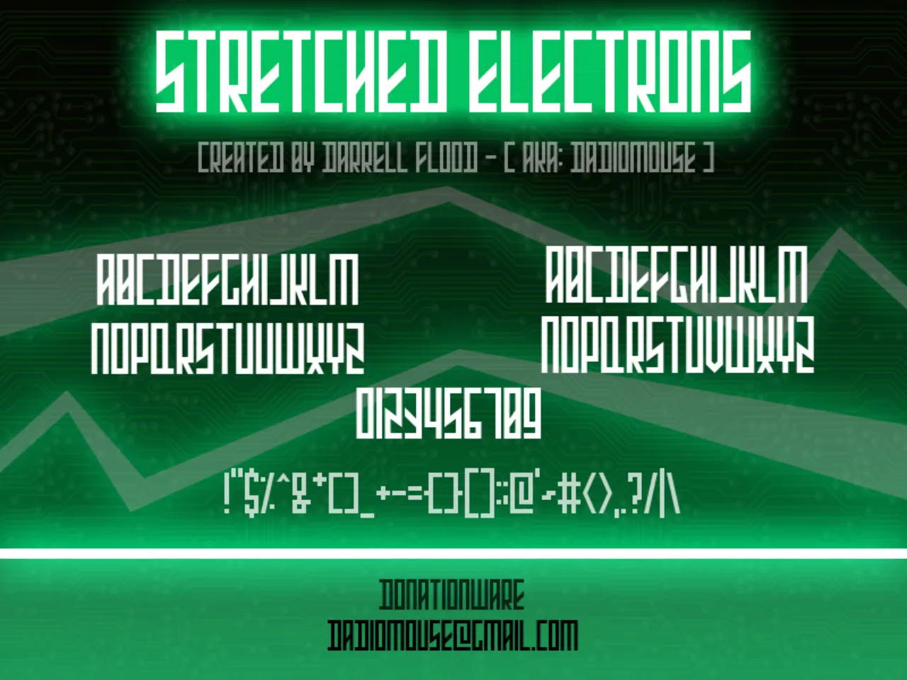 Font Logo Esport Stretched Electrons