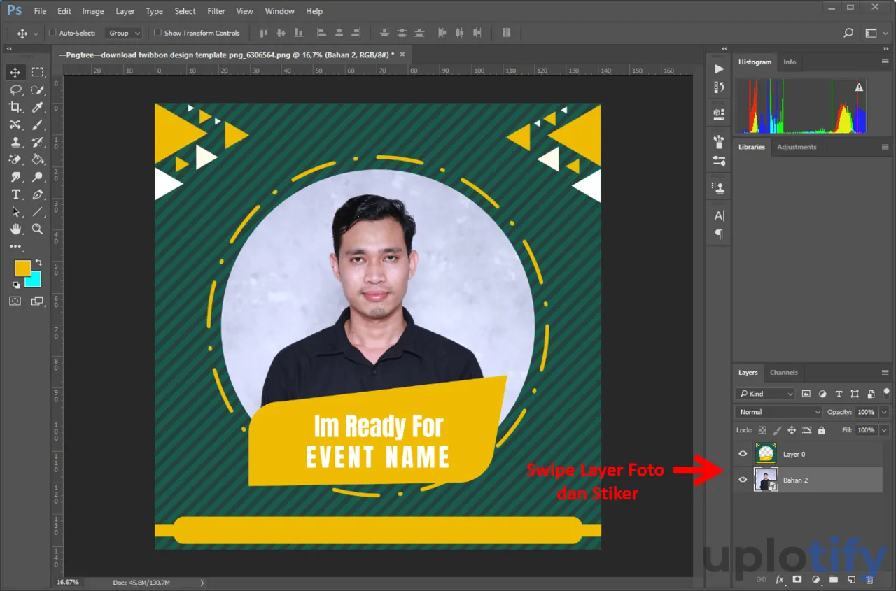 Mengubah Posisi Layer di Photoshop