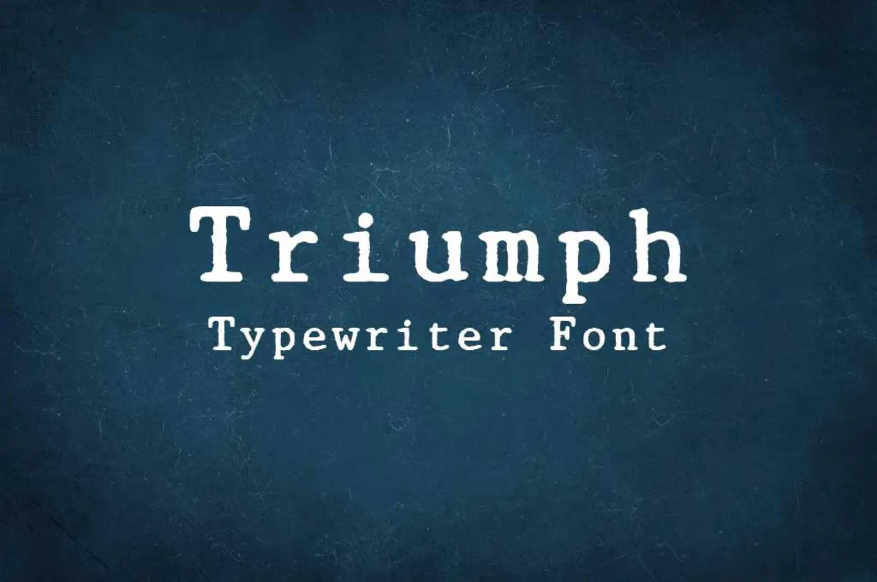 Font Mesin Ketik Triumph Typewrite