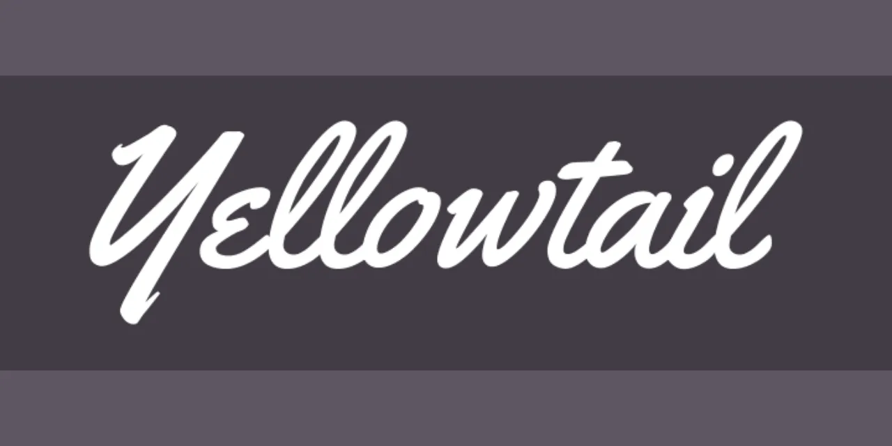 Font Yellowtail Hadwriting