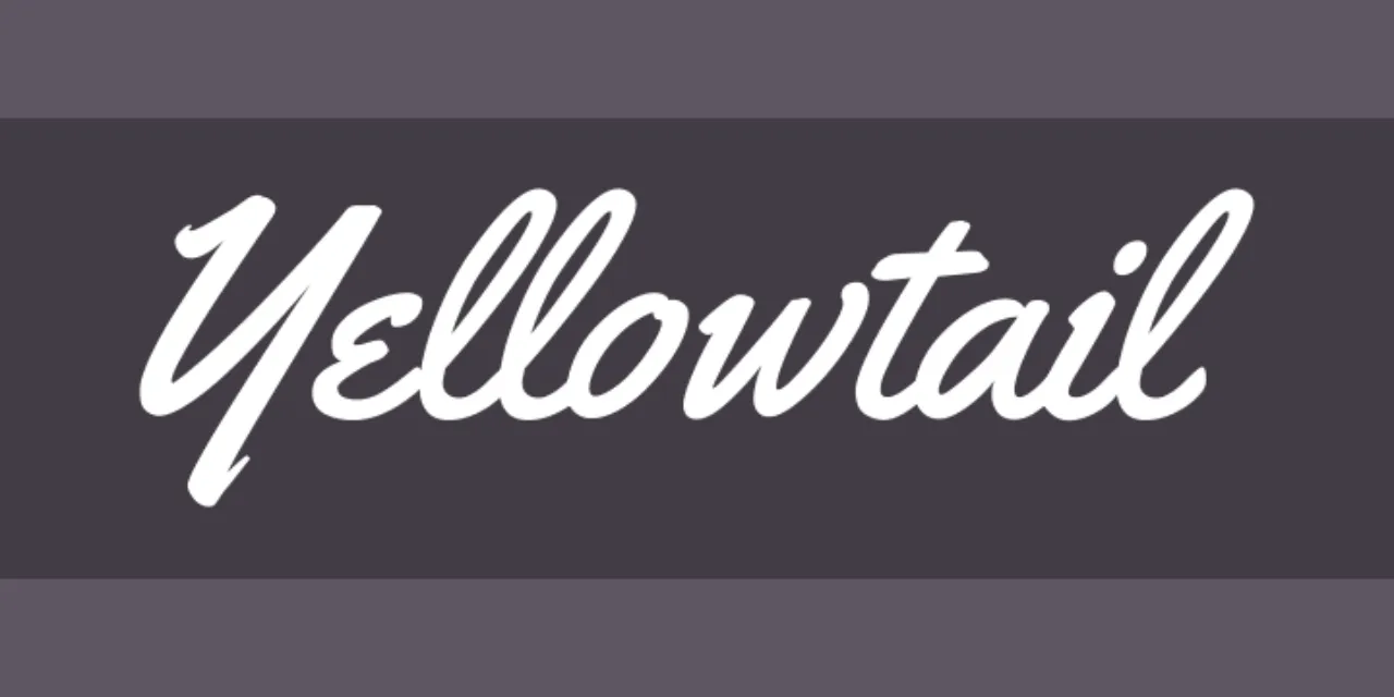 Font Sertifikat Yellowtail 