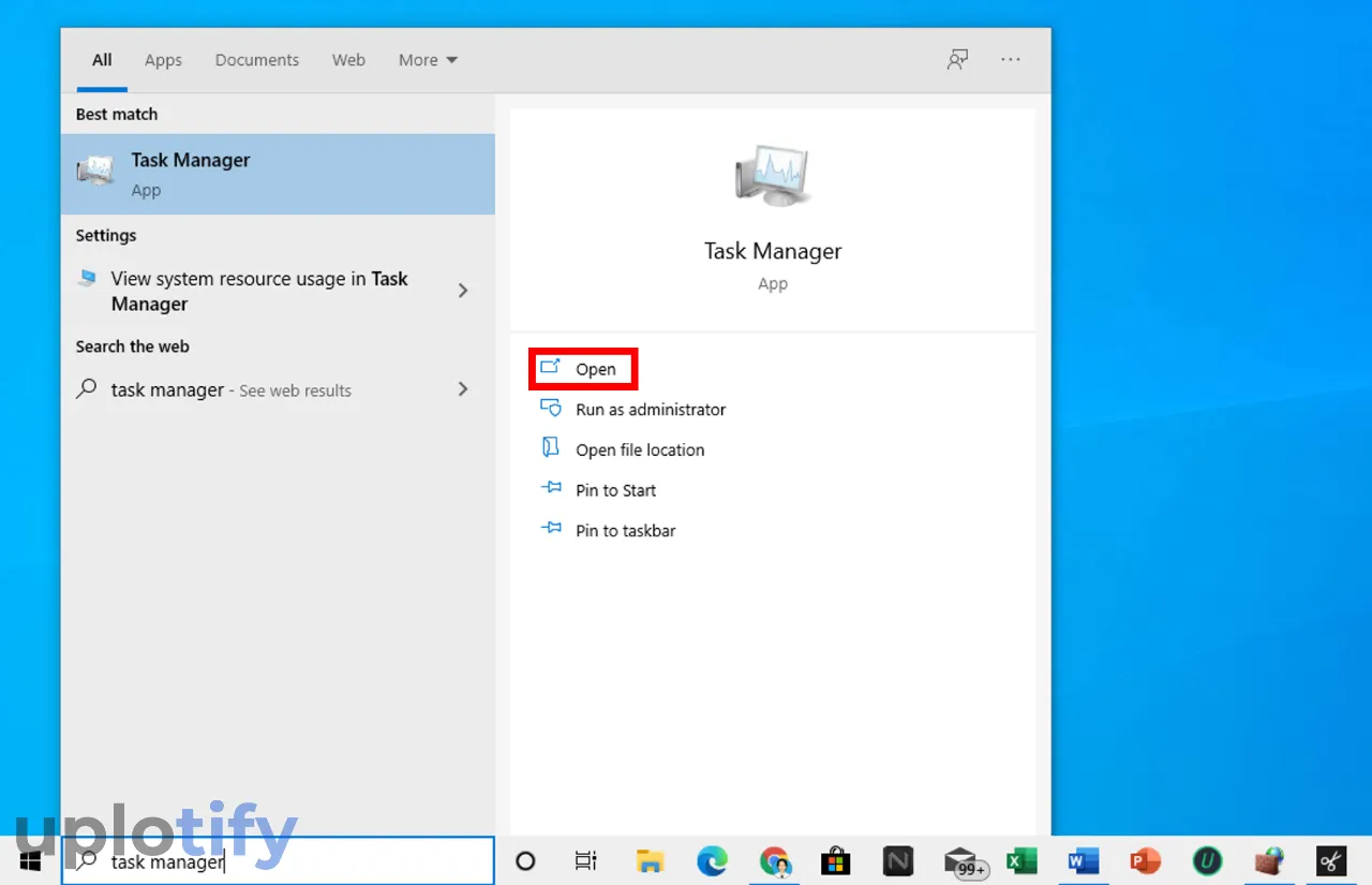 Jalankan Task Manager