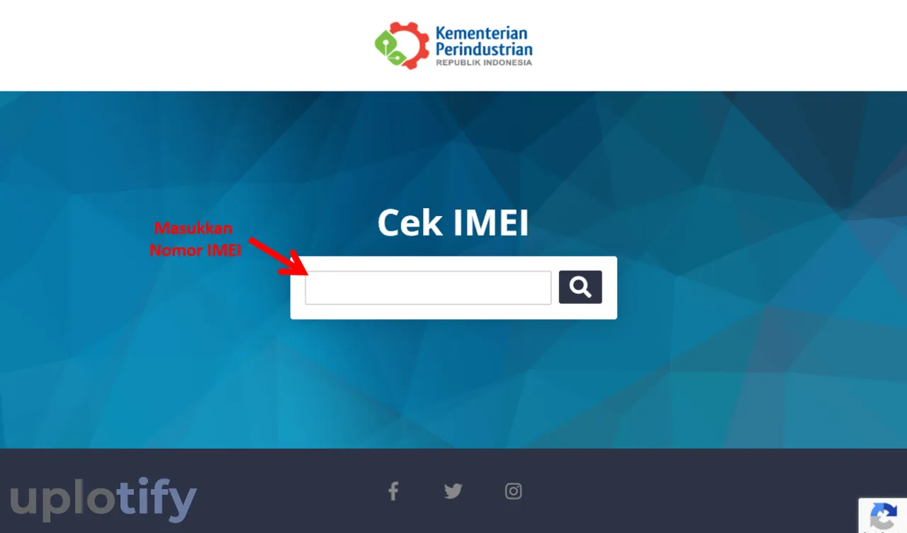 Input Nomor IMEI di Kemenperin