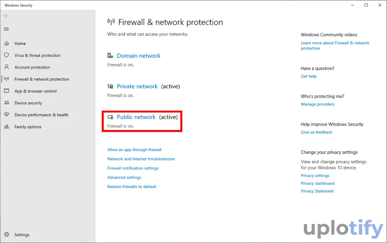 Buka Public Network di Windows 10