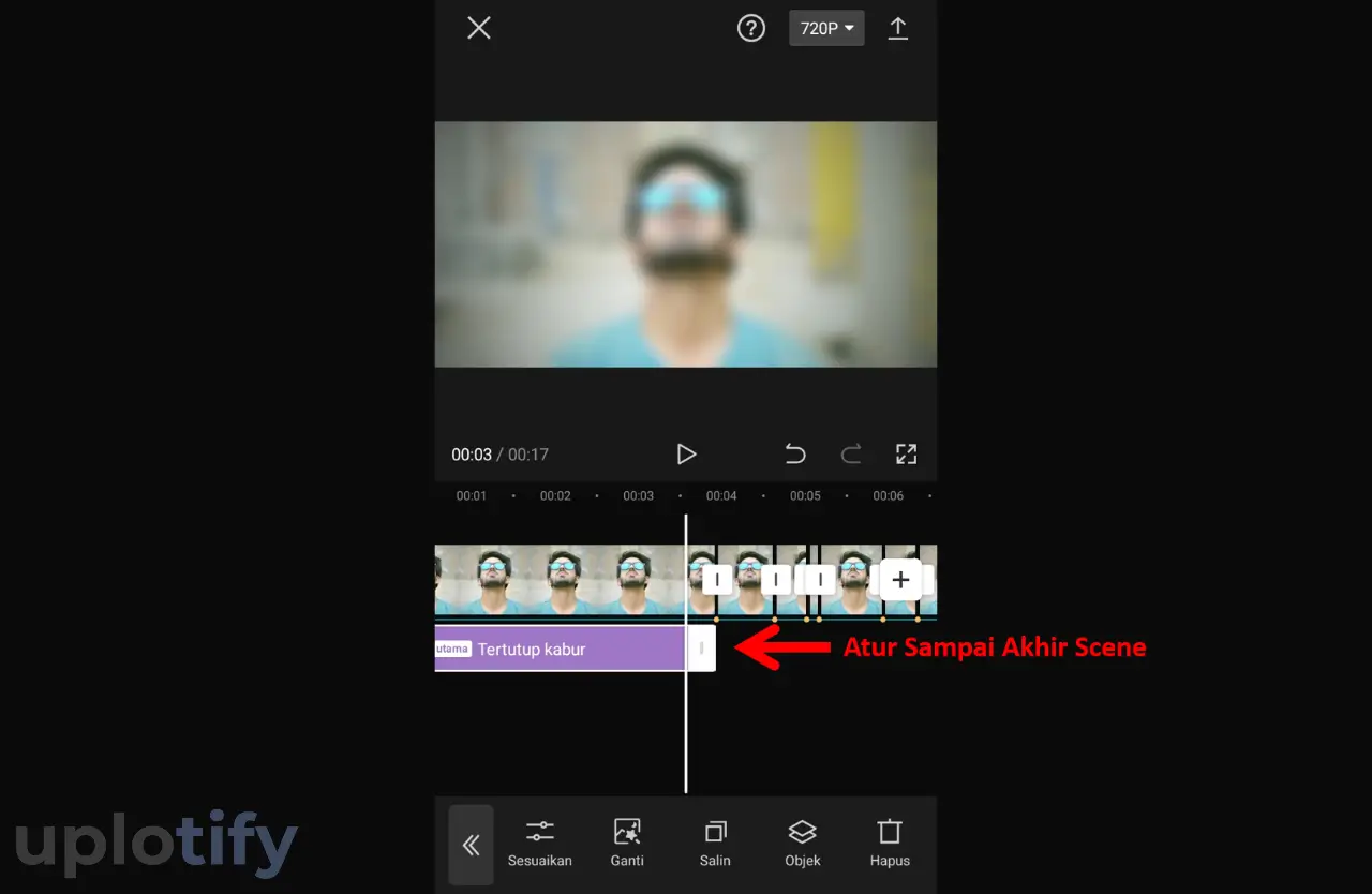Atur Sampai Akhir Scene di CapCut