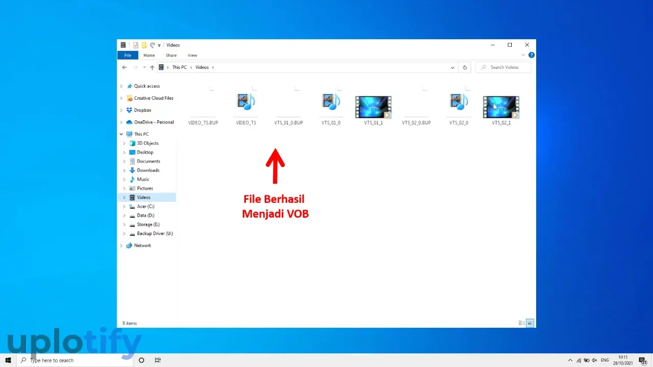 Convert File di Nero Berhasil