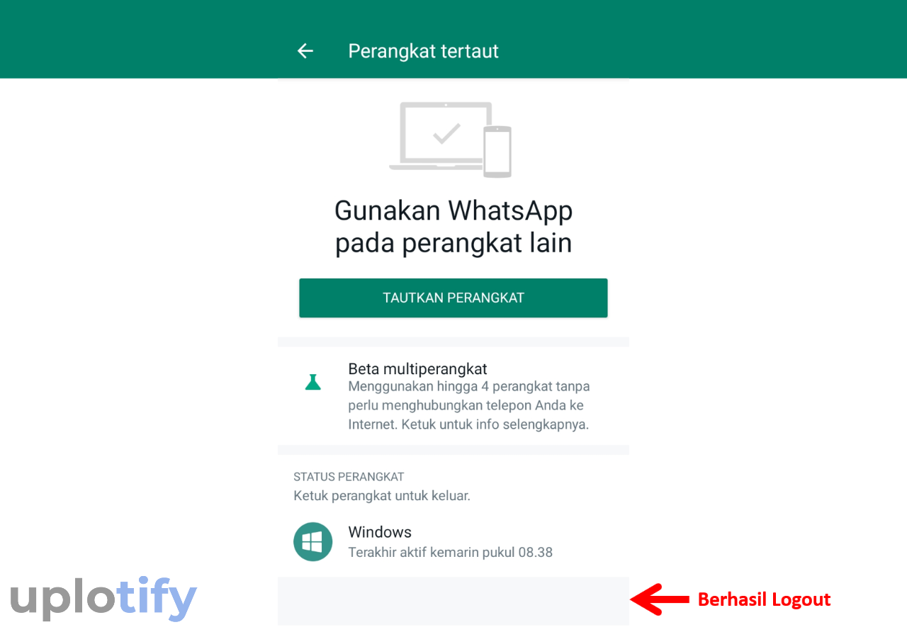 logout whatsapp web berhasil