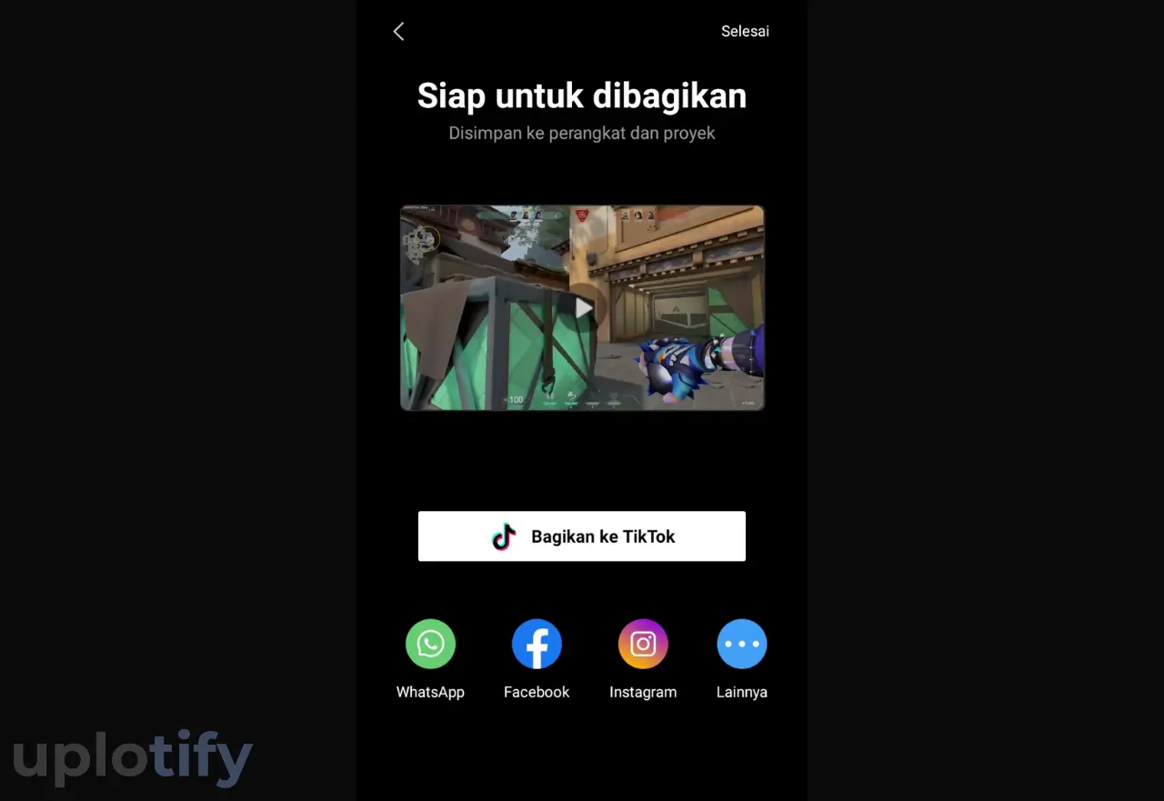 Contoh Berhasil Membuat Efek Slowmo di CapCut