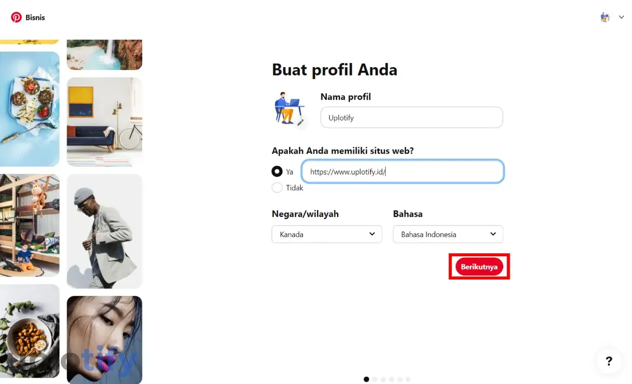 Buat Profil Bisnis