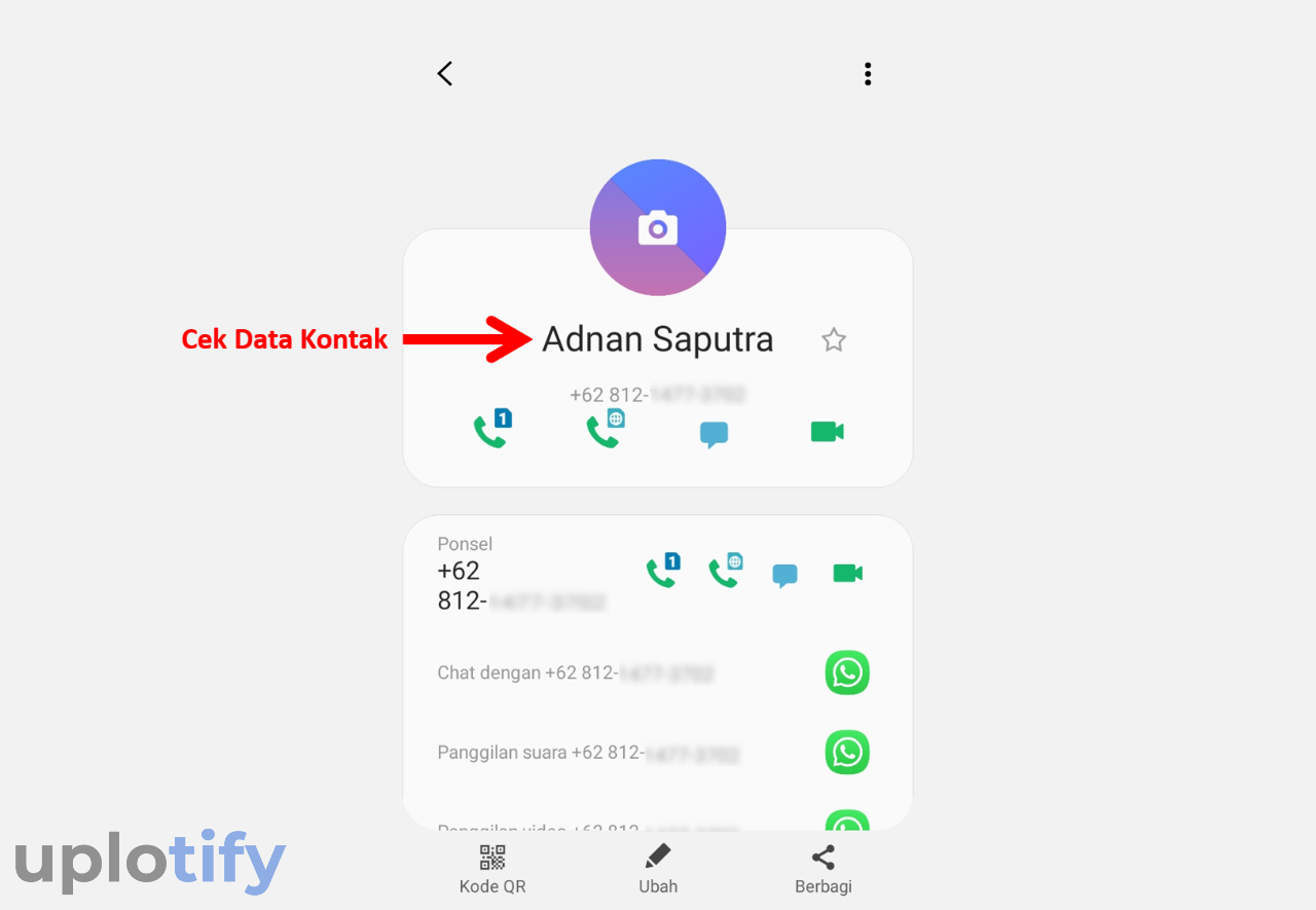 Lihat Data Kontak