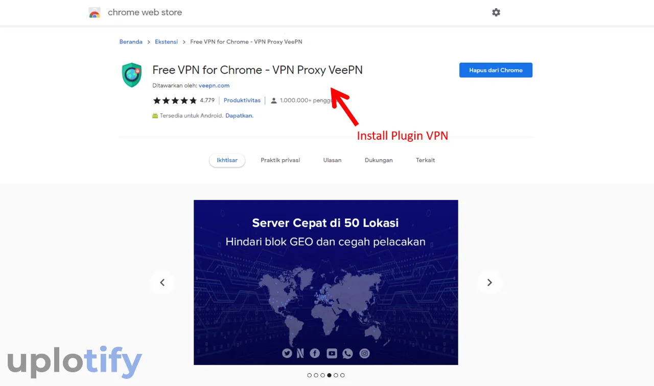 Pasang Aplikasi VPN Chrome