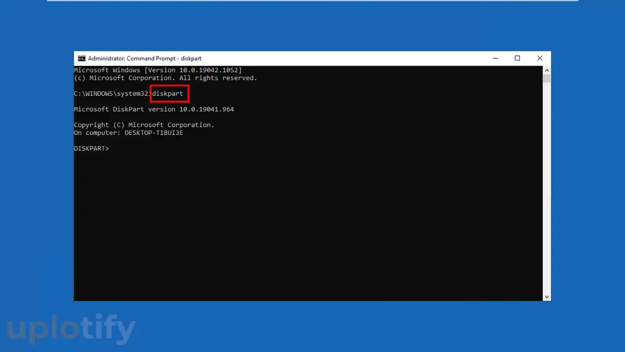 Ketik Perintah Diskpart di CMD