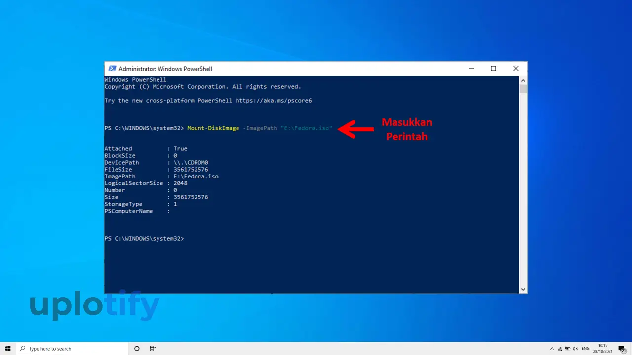 Ketik Perintah Windows PowerShell