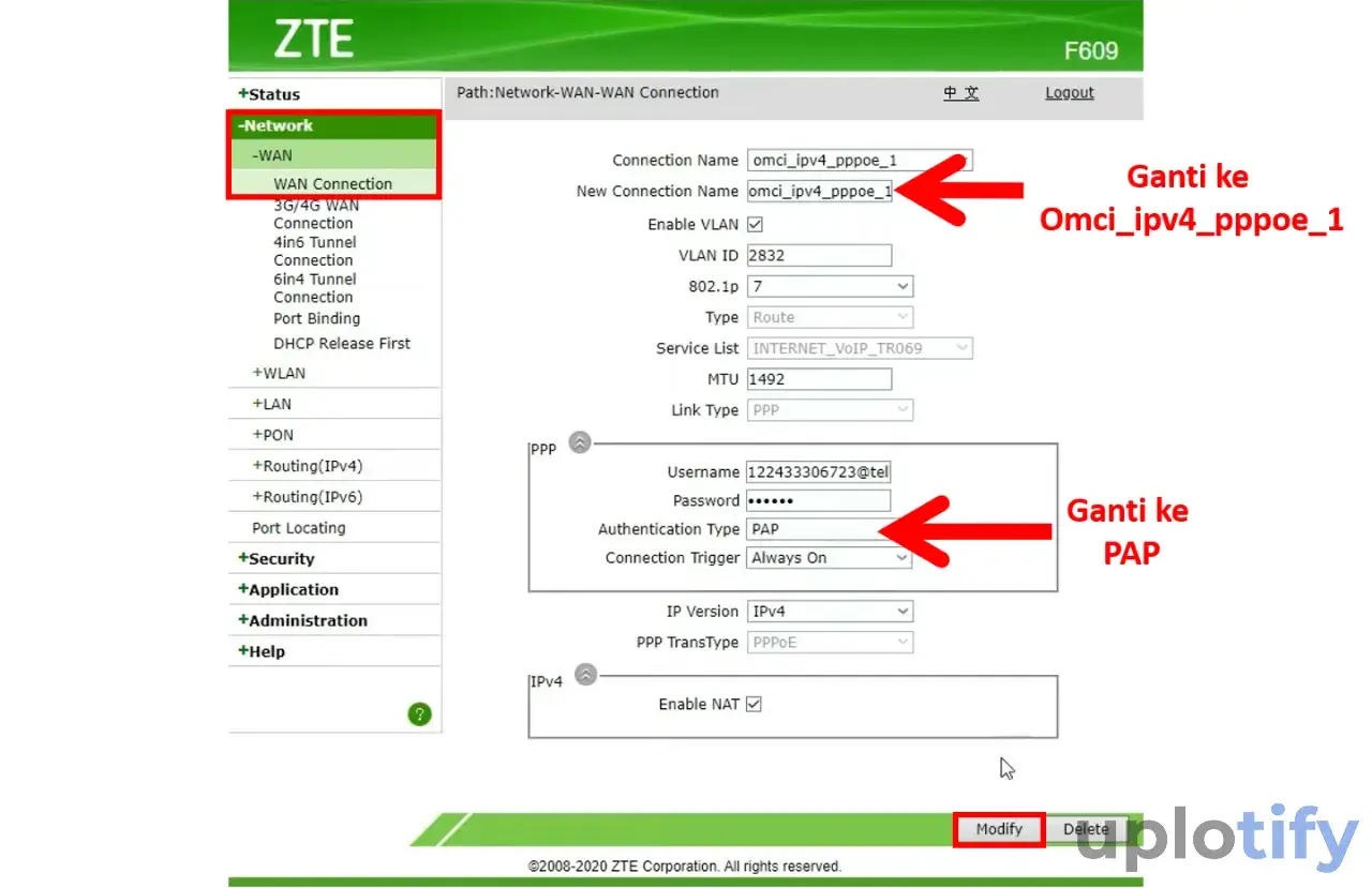 Mengatur IP IndiHome