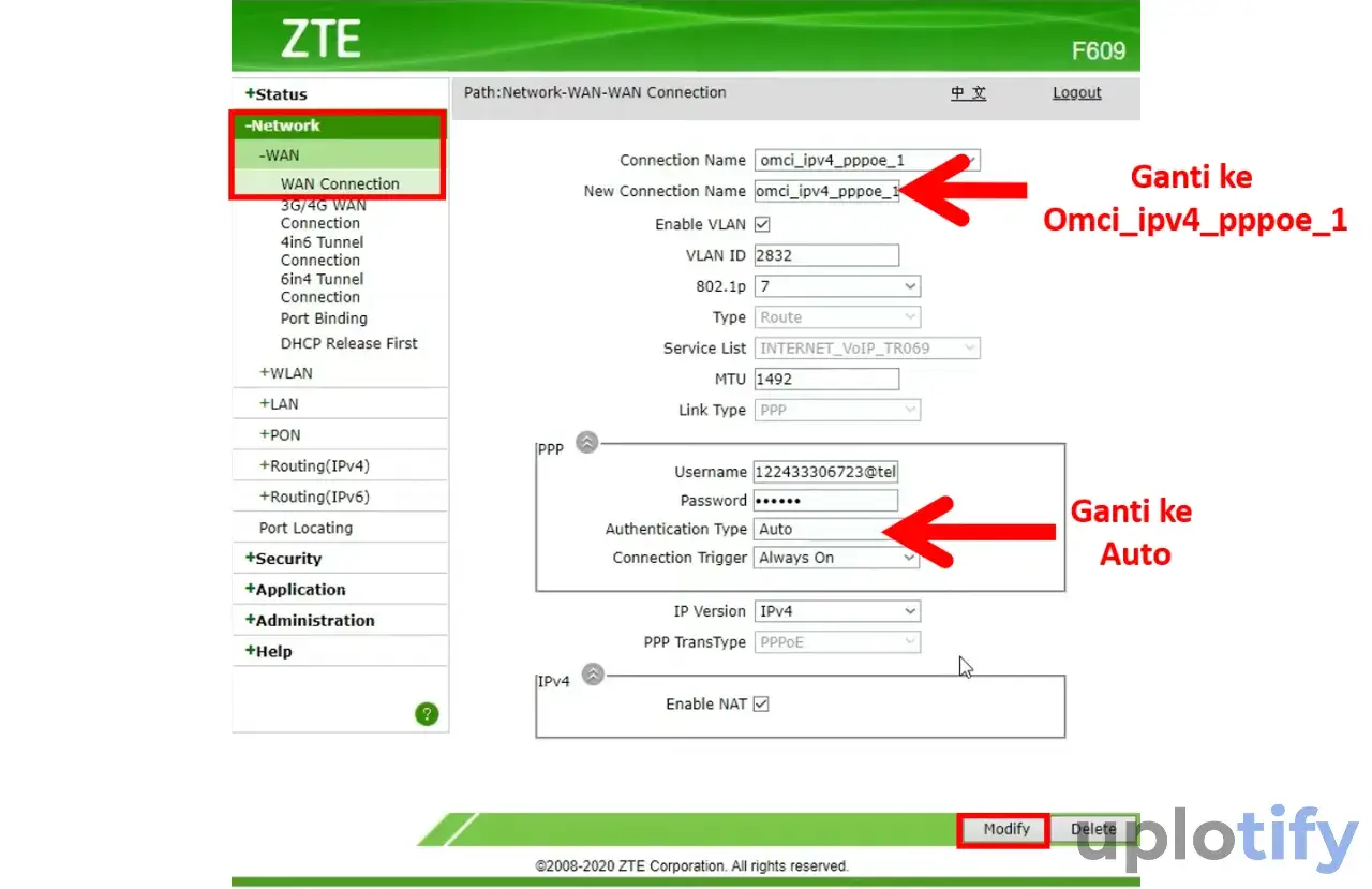 Mengatur IP IndiHome Kembali