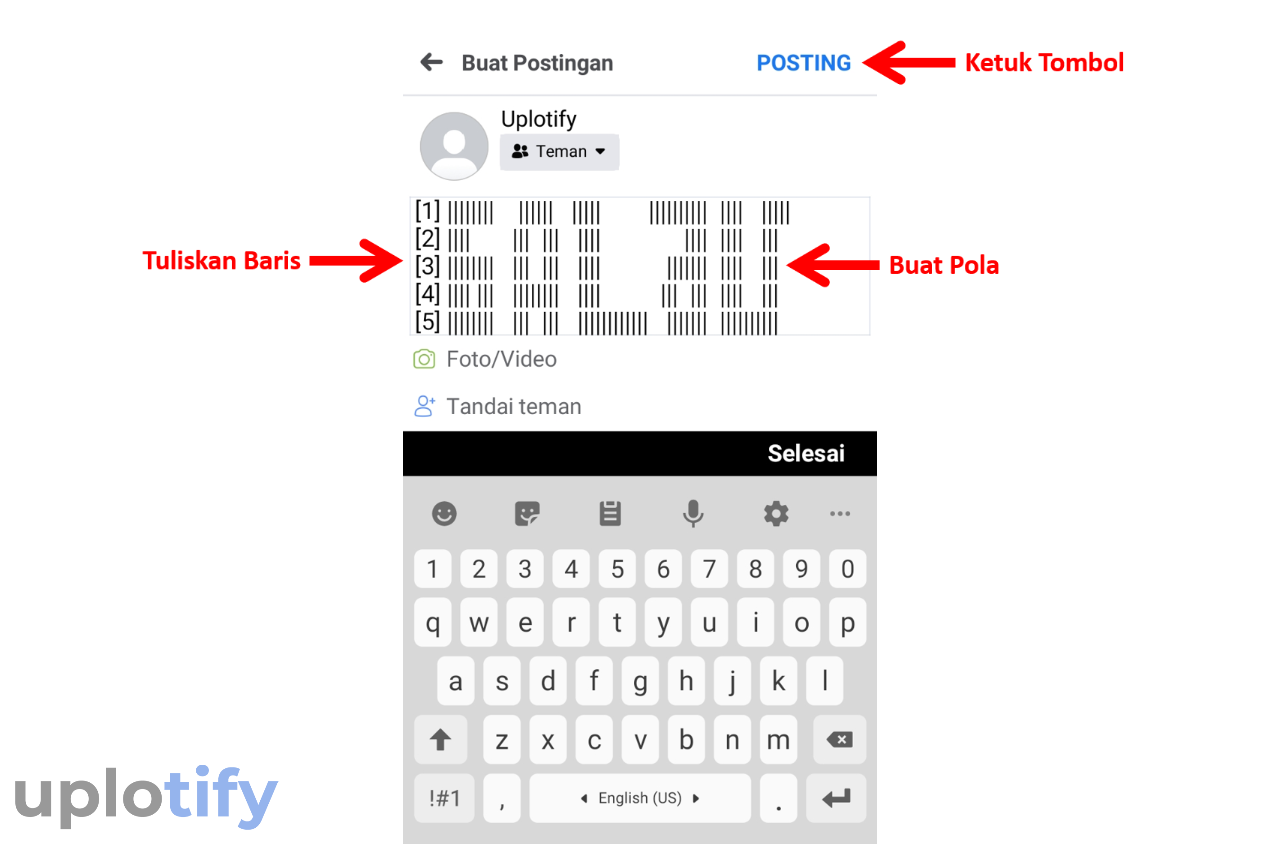 Modifikasi Pola Tulisan