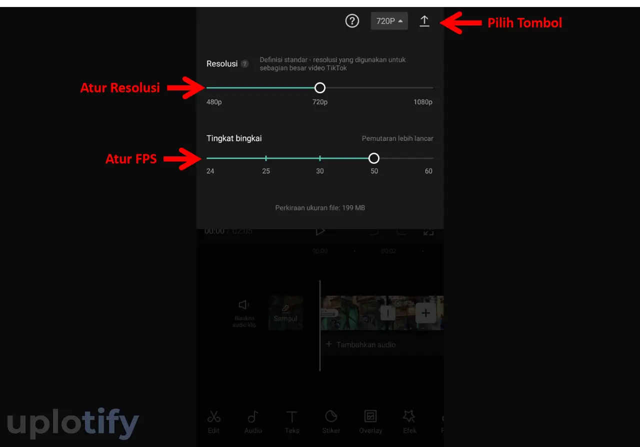 Atur Resolusi dan FPS