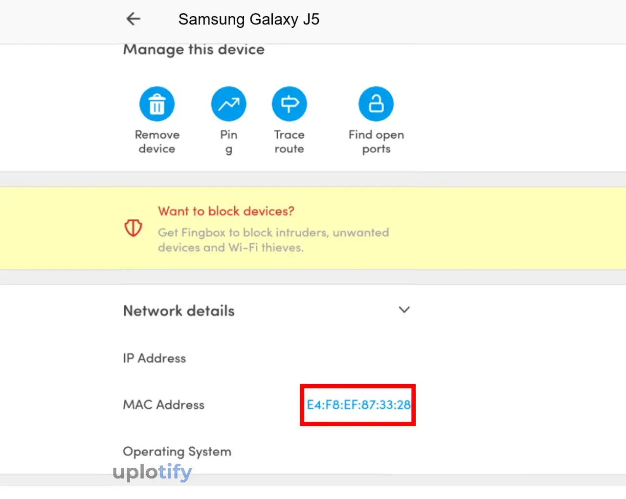 Menu Cek Mac Address HP