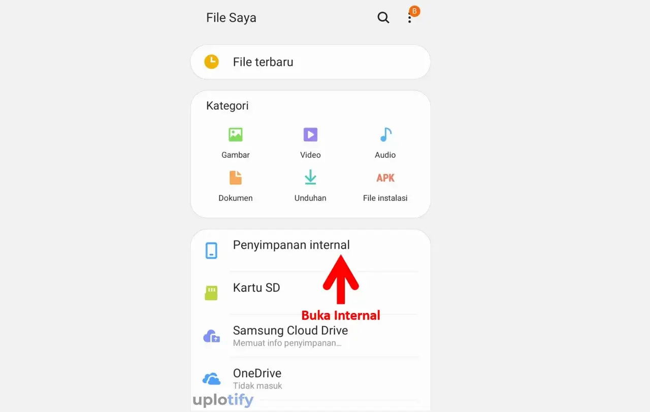 Opsi Penyimpanan Internal HP