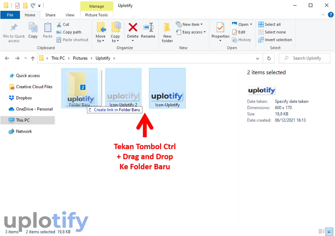 Paste File Lewat Drag and Drop