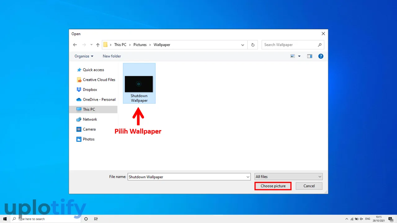 Pilih Choose Picture Wallpaper