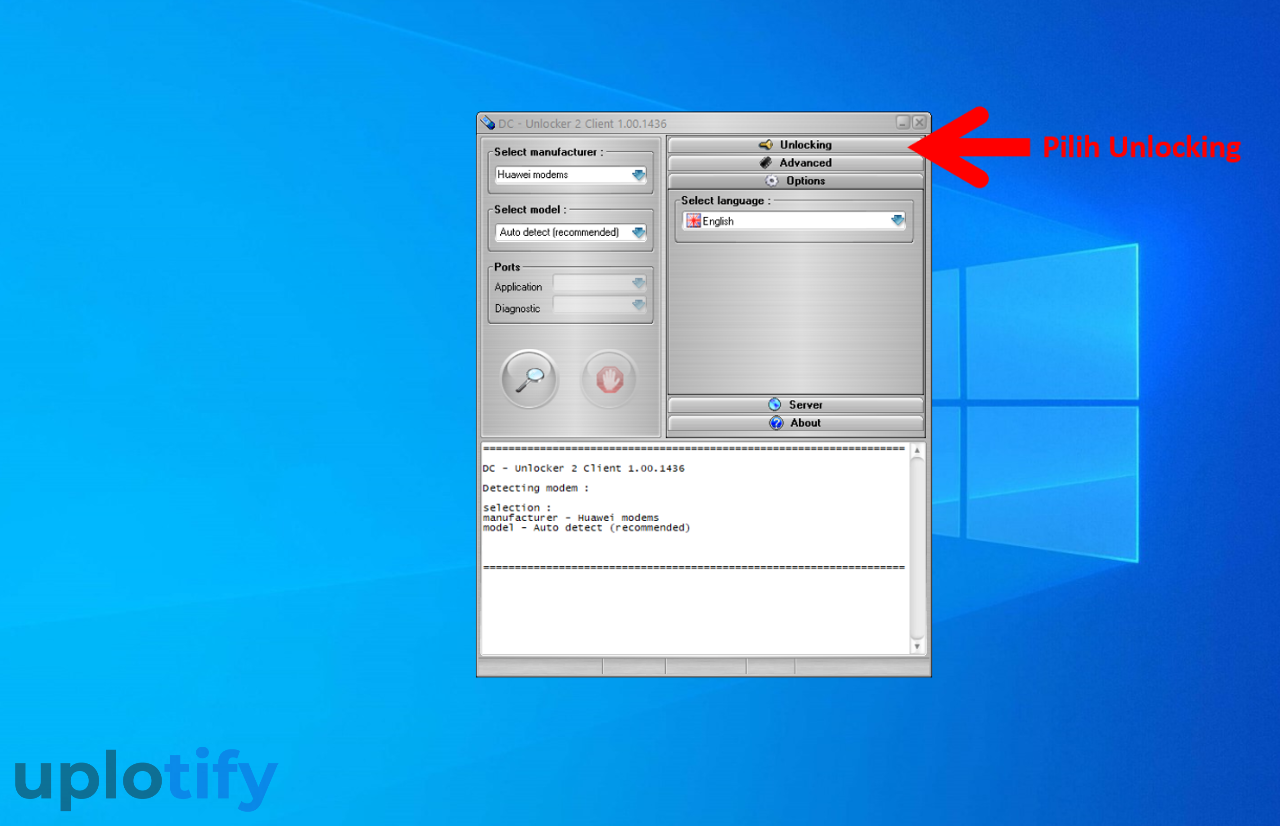 Pilih Opsi Unlocking