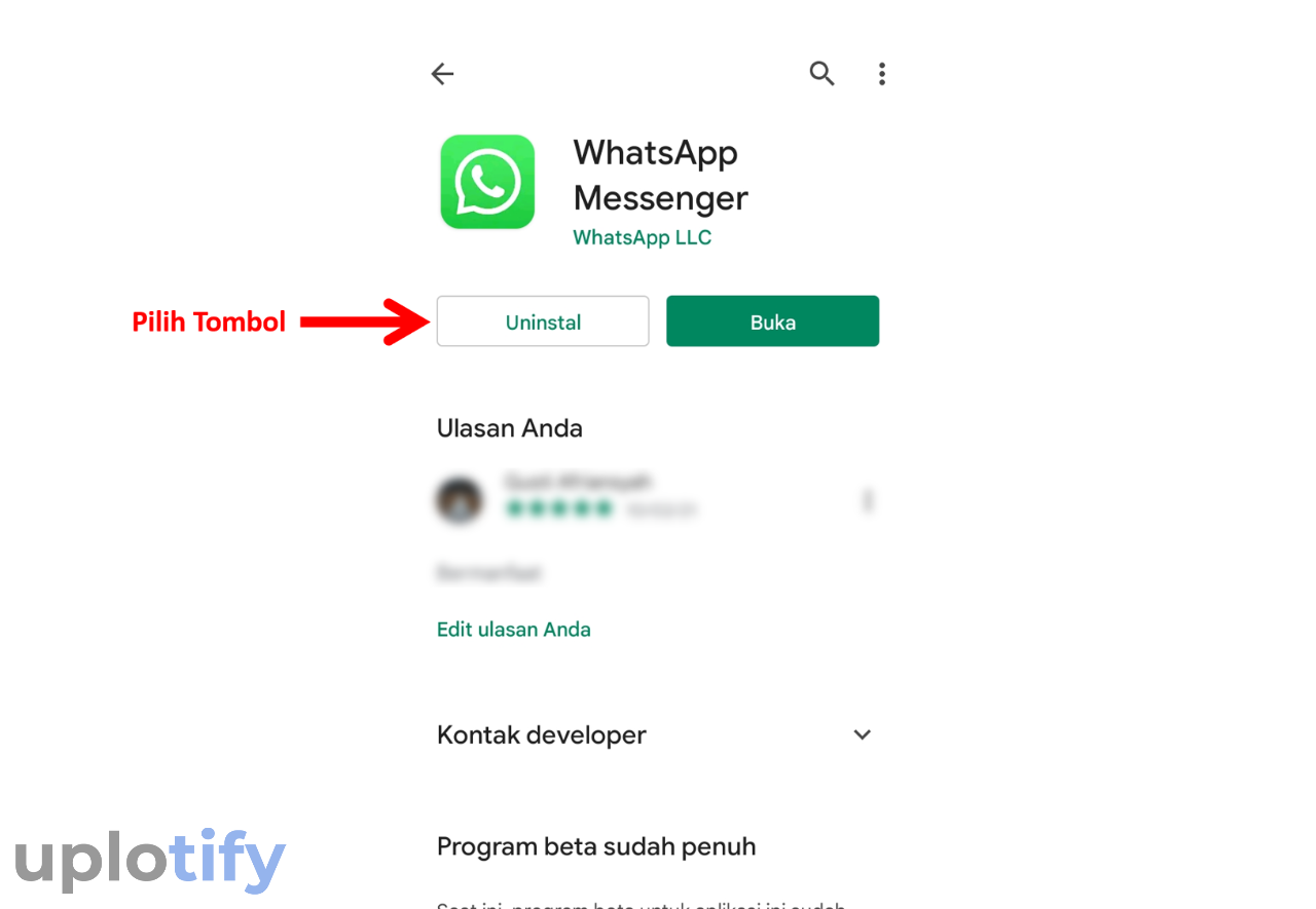 Perbarui Aplikasi WhatsApp