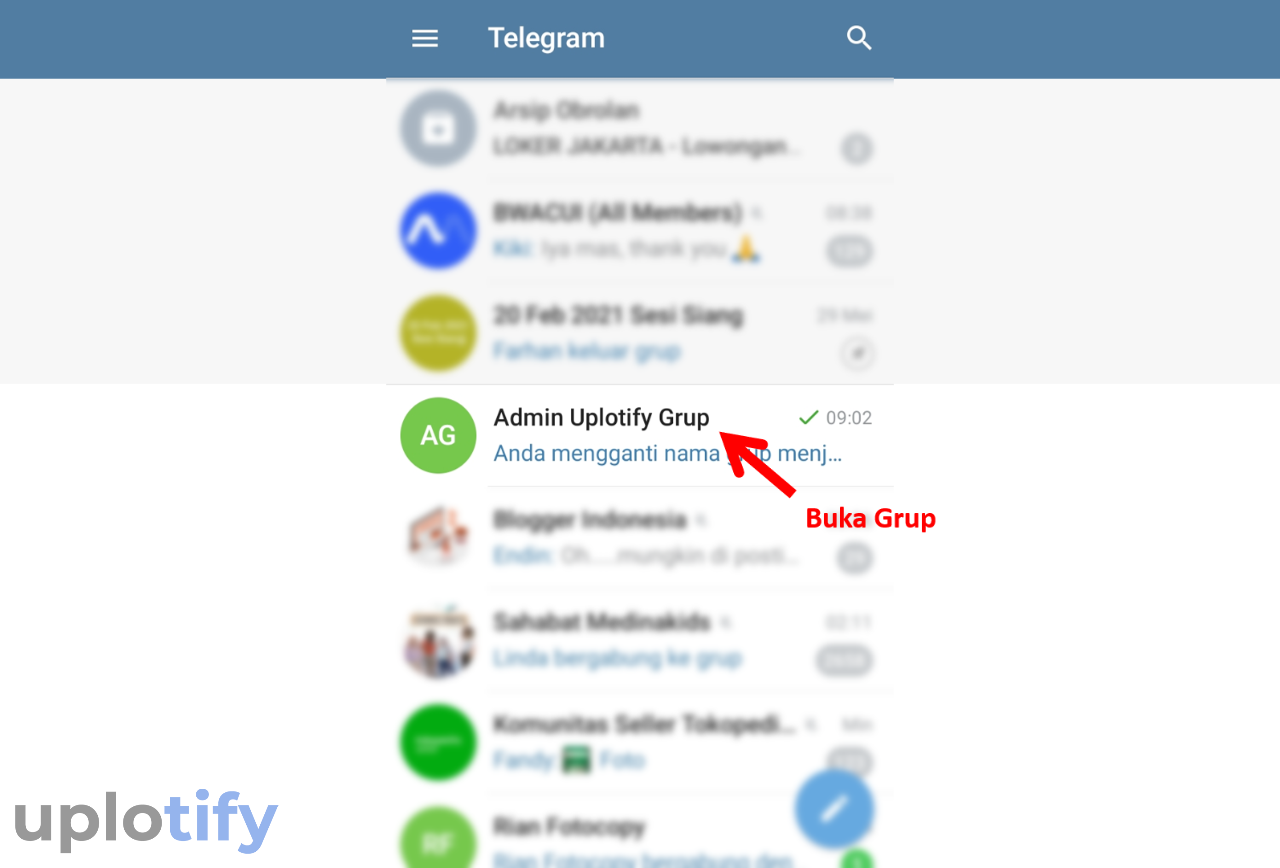 Pilih Grup Telegram