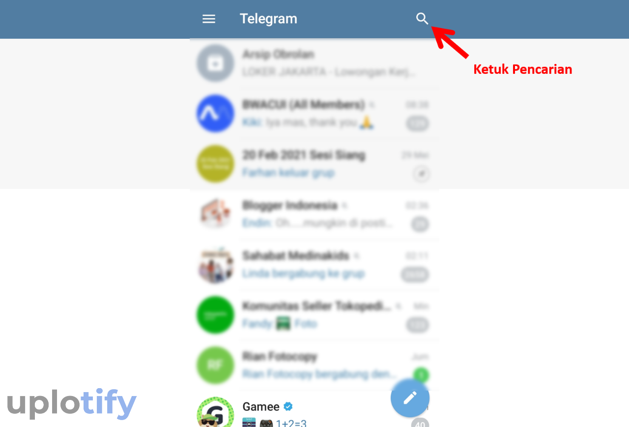 Buka Fitur Pencarian Telegram