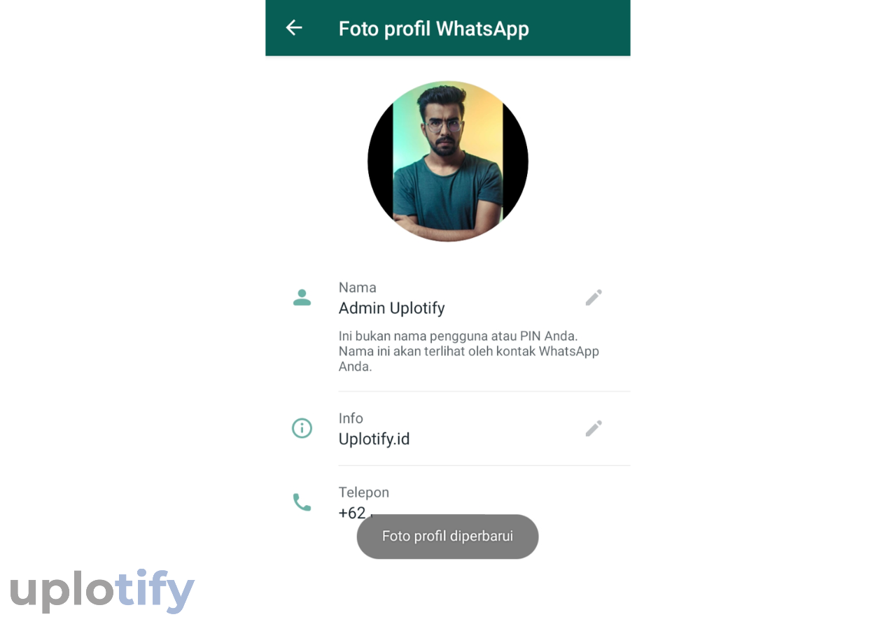 Berhasil Mengatur Foto di WhatsCropping