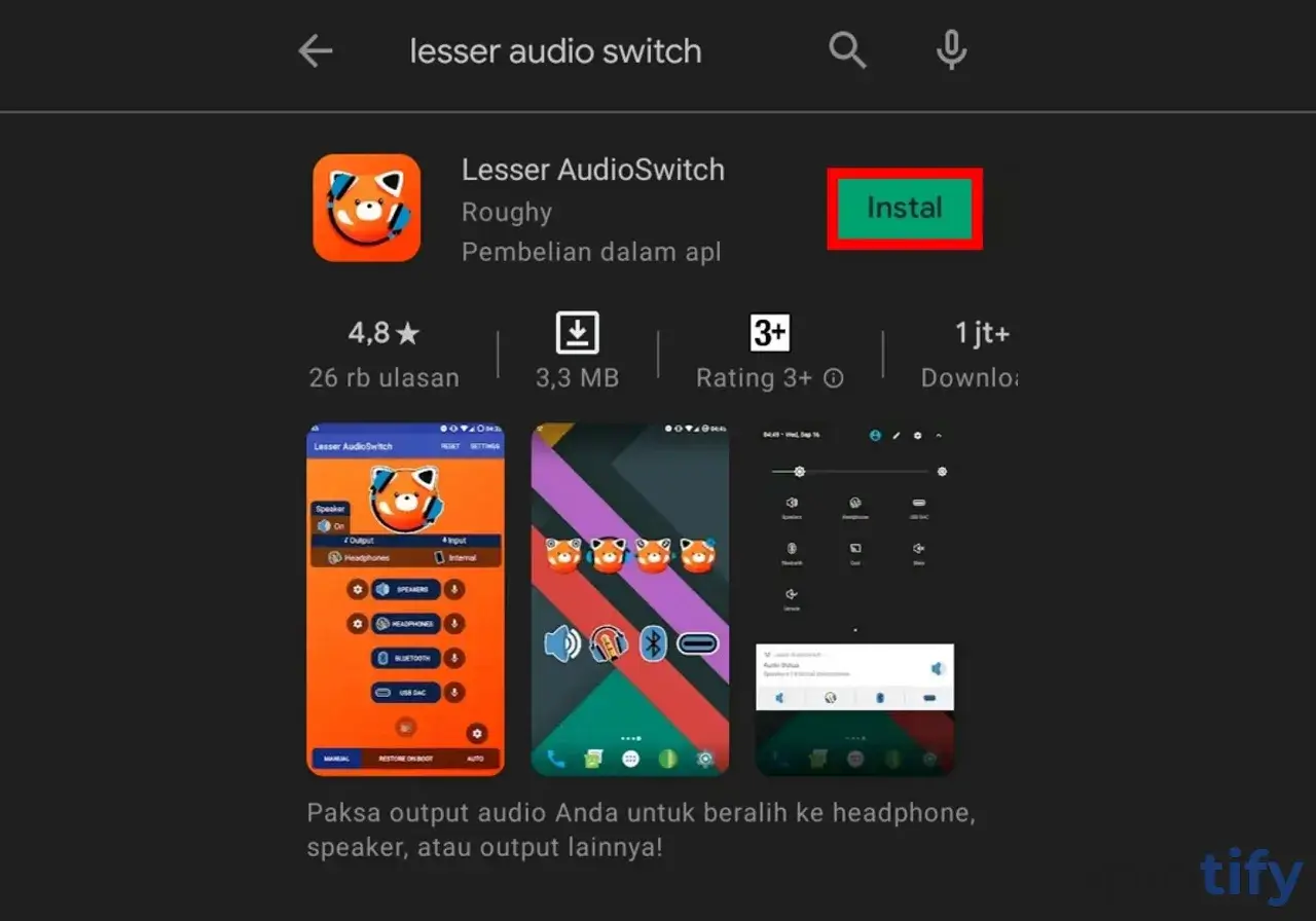 Pasang Lesser Audio Switch