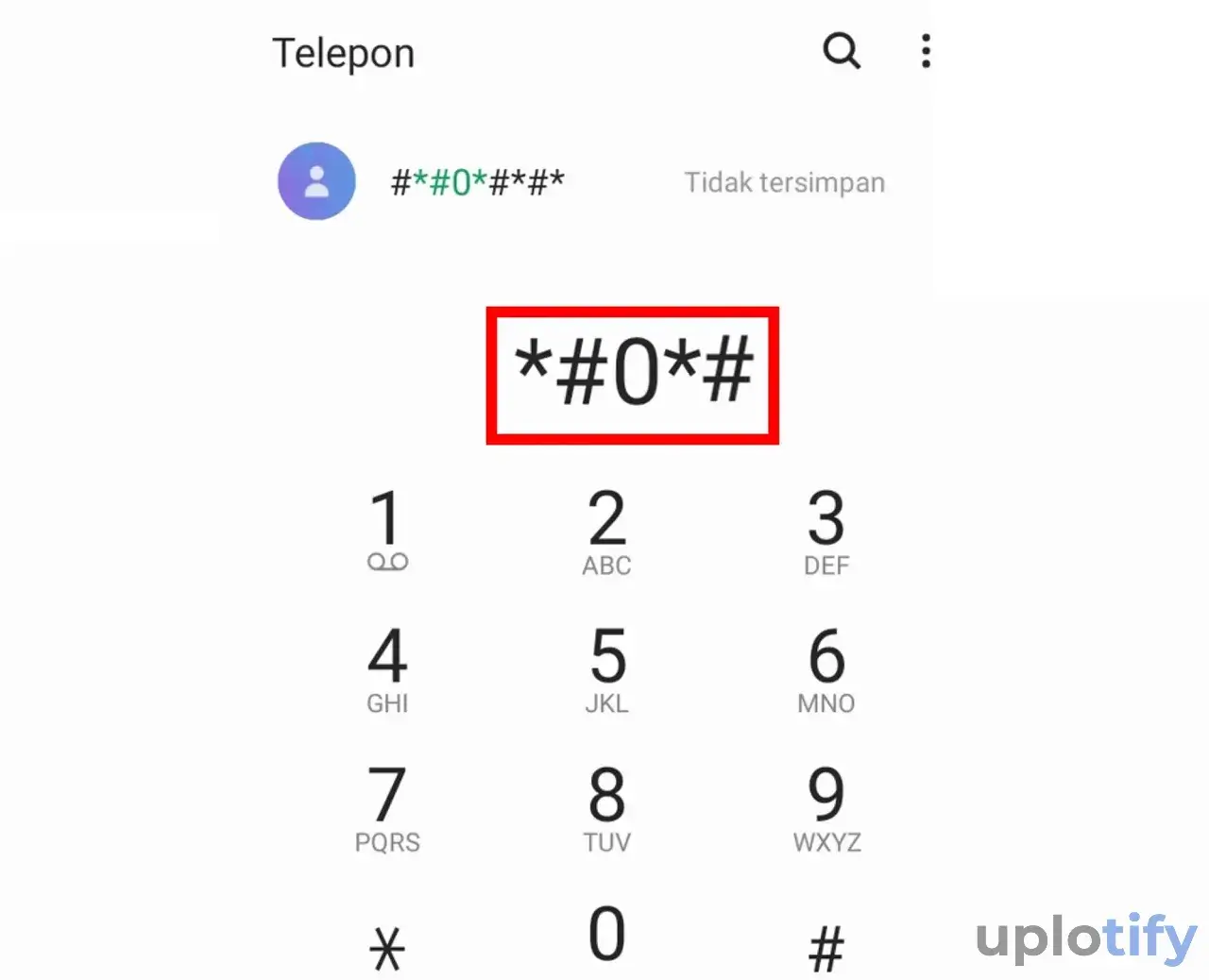 Akses Mode Pengecekan