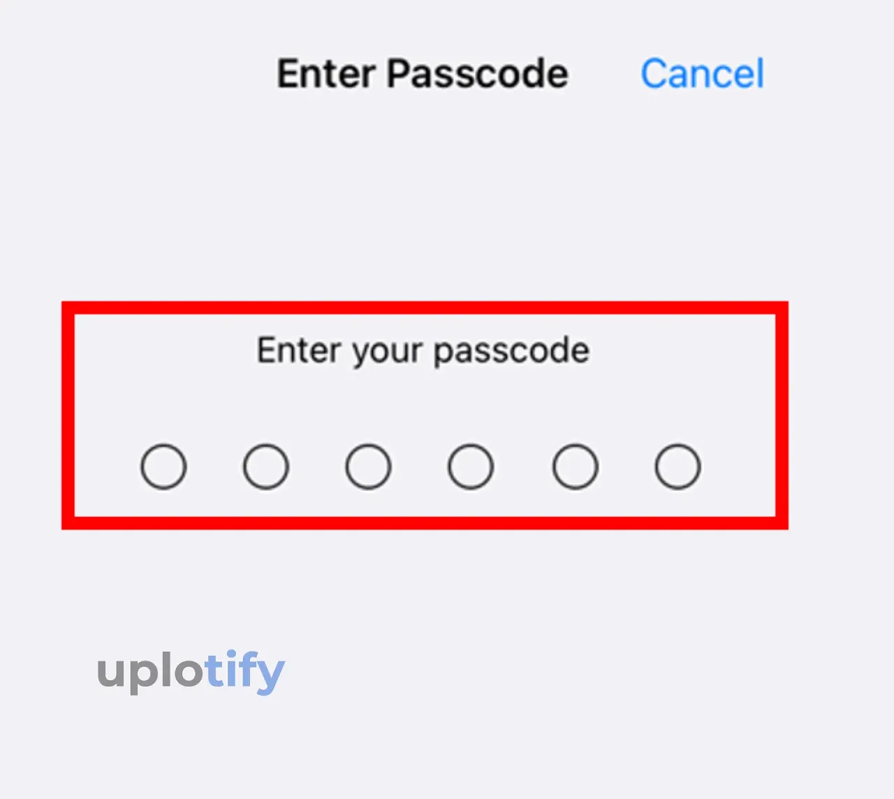 Input Passcode iPhone yang Sesuai